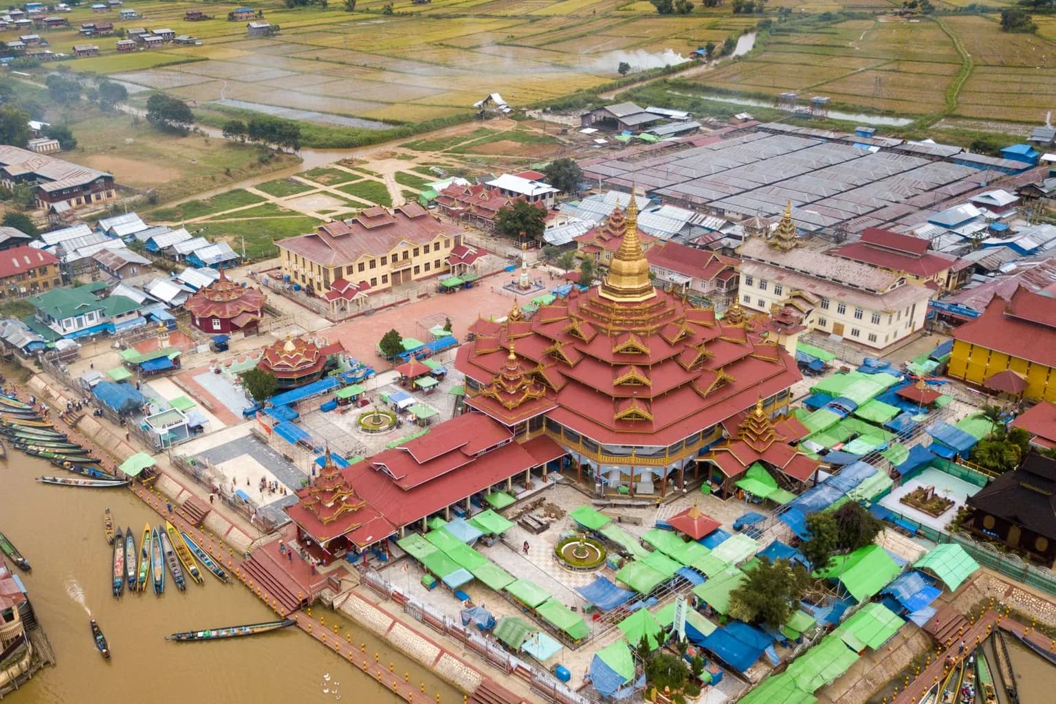 A view of Rakhine state, Myanmar, near the Bangladesh border
