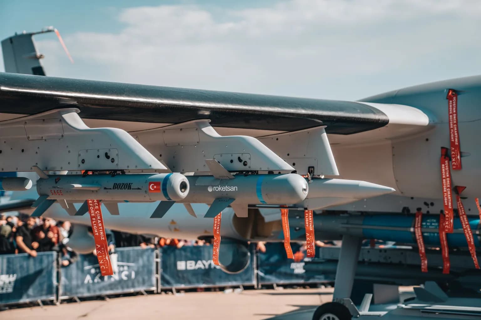 Anduril Barracuda cruise missile on display