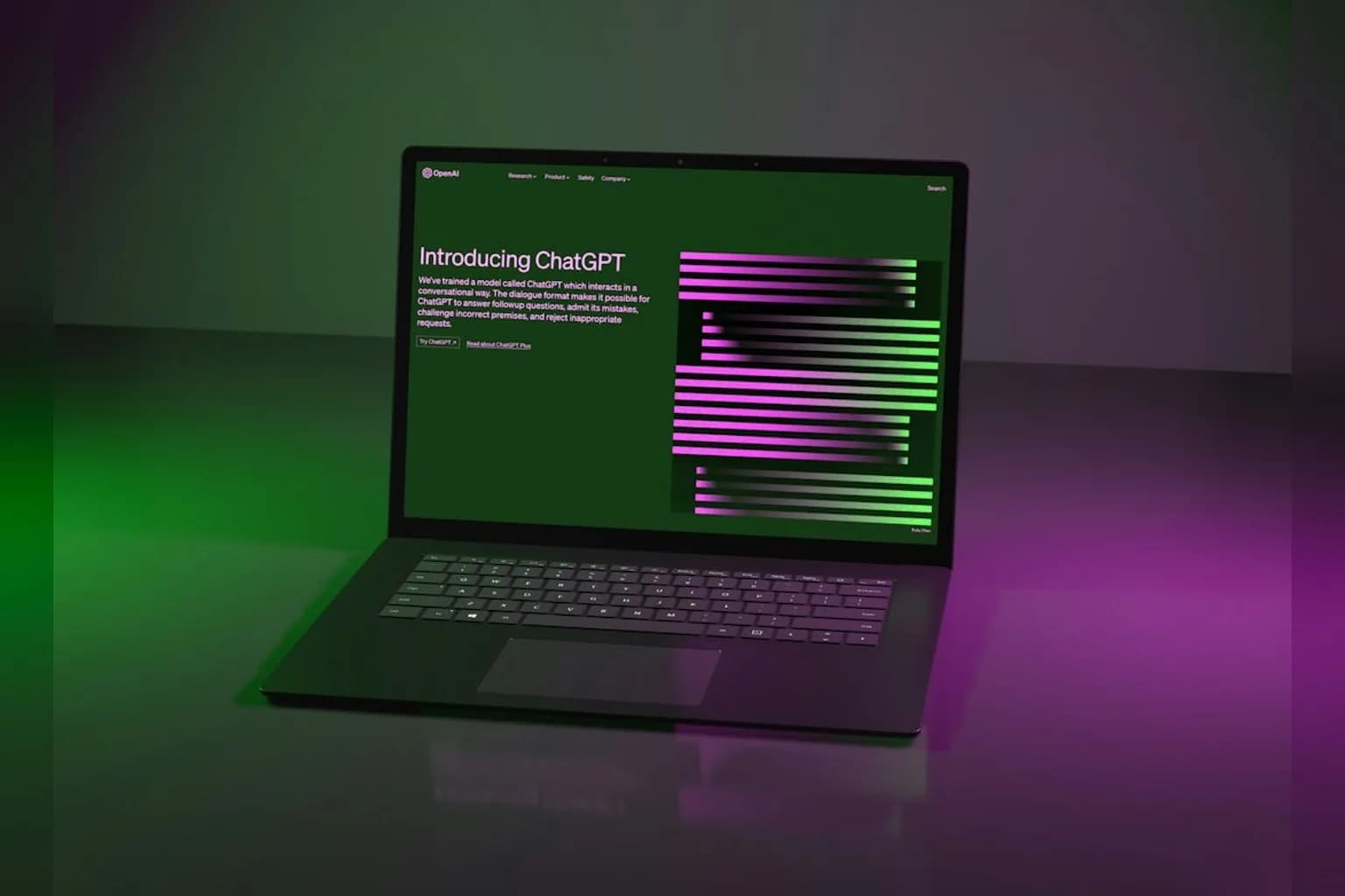 A laptop screen displaying a ChatGPT conversation alongside printed academic journal pages