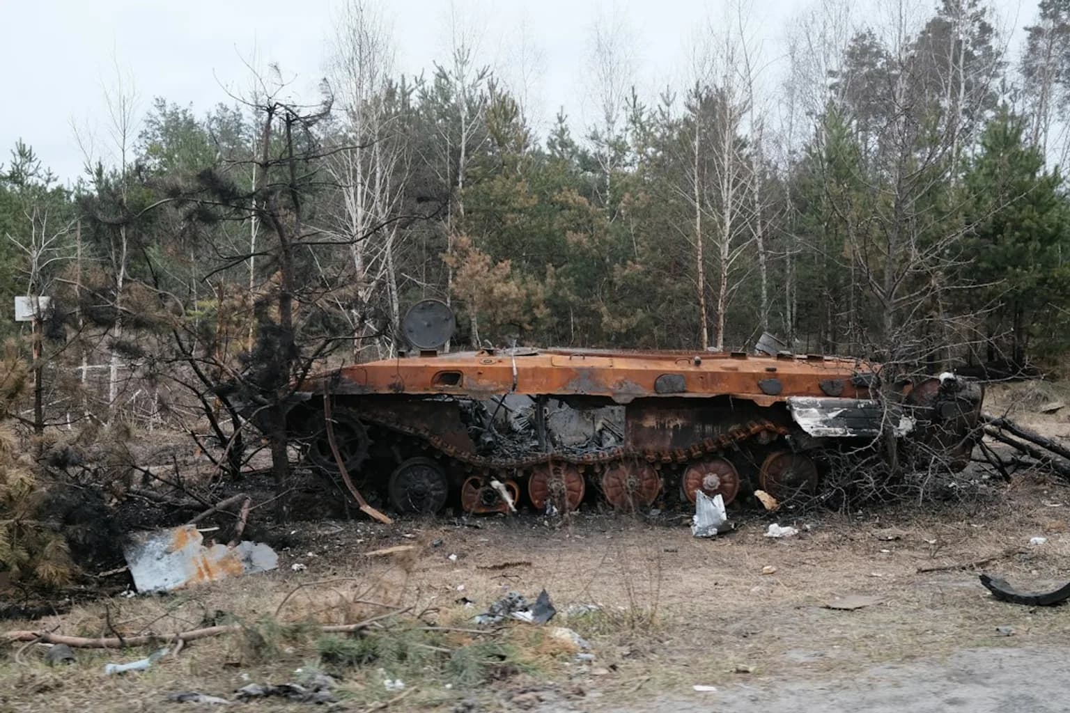 Wreckage of a Russian Shahed drone recovered in Ukraine