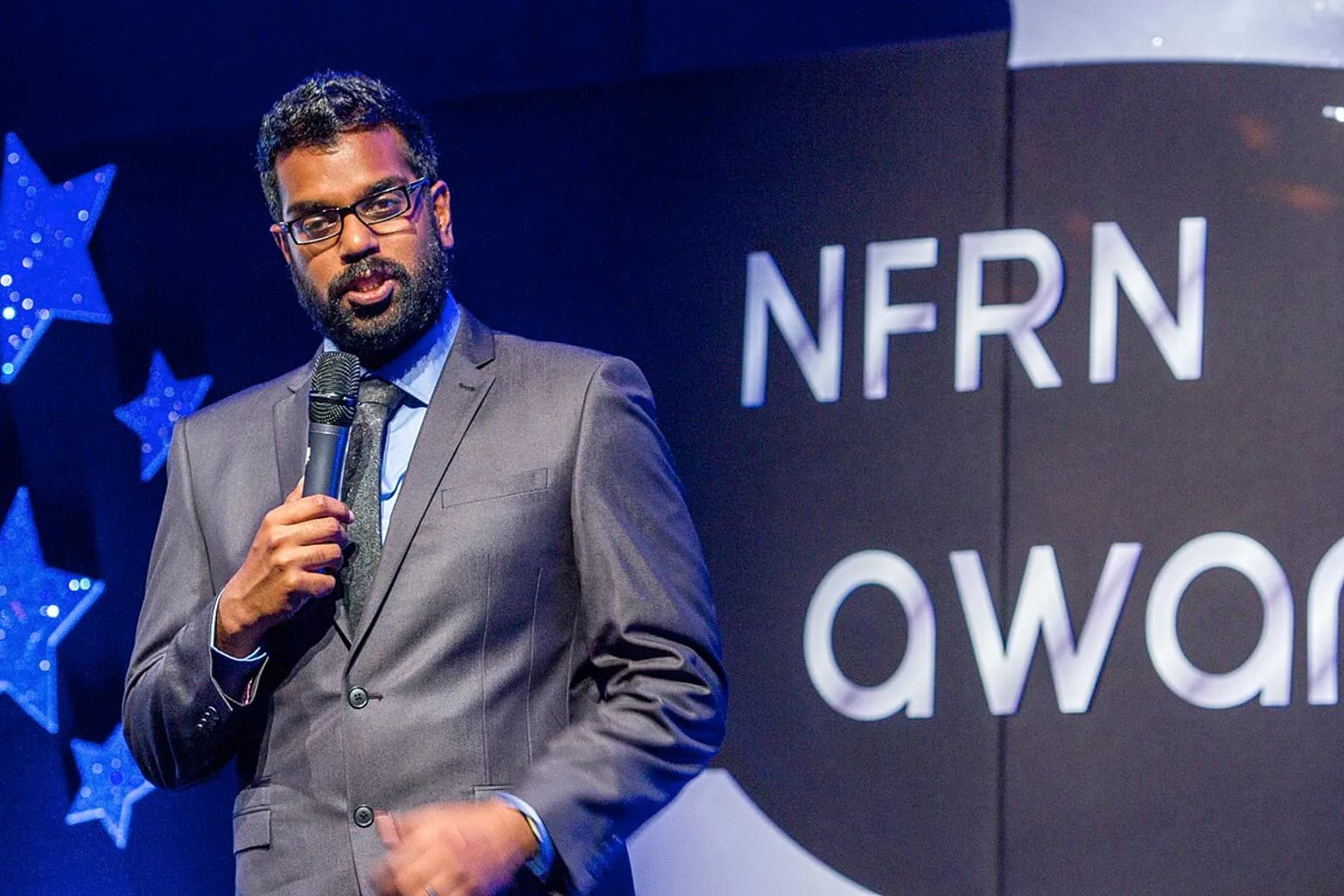 Comedian Romesh Ranganathan, co-winner of Celebrity Traitors on BBC One