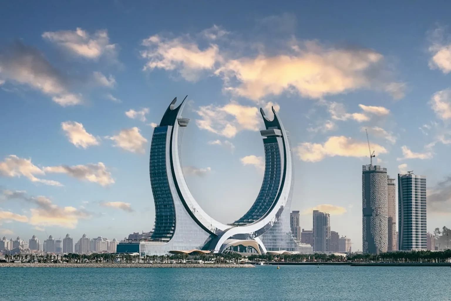 Doha city skyline, host of the US-Iran mediation talks brokered by Qatar