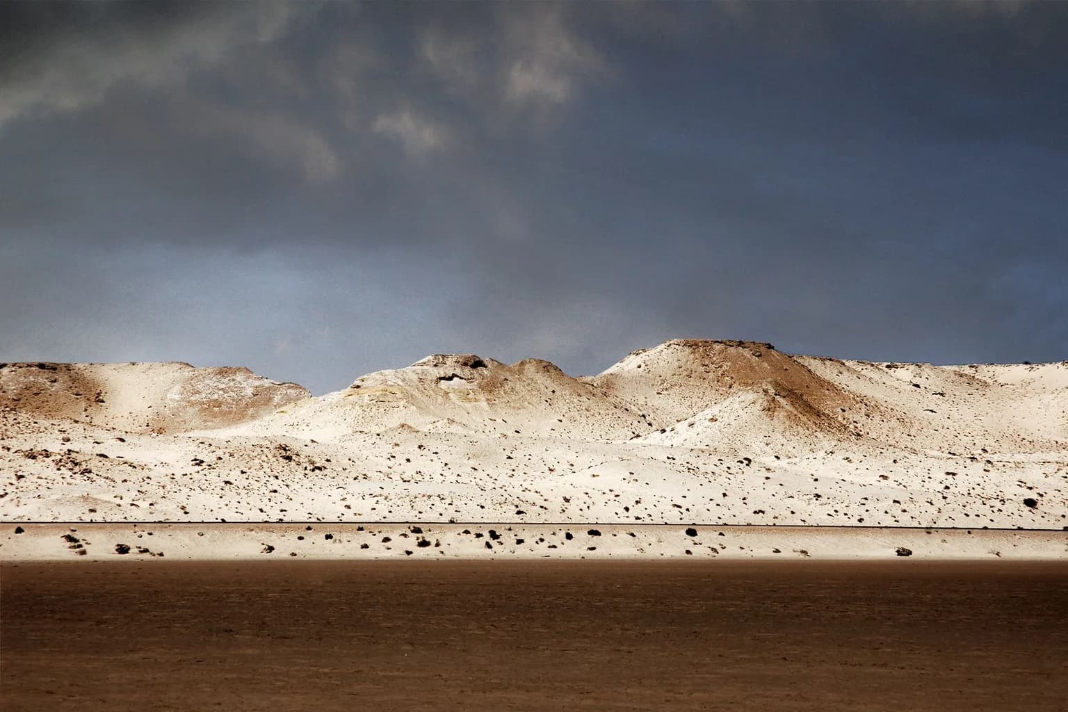 A view of the Western Sahara desert terrain, where the UN MINURSO peacekeeping mission has monitored the ceasefire since 1991