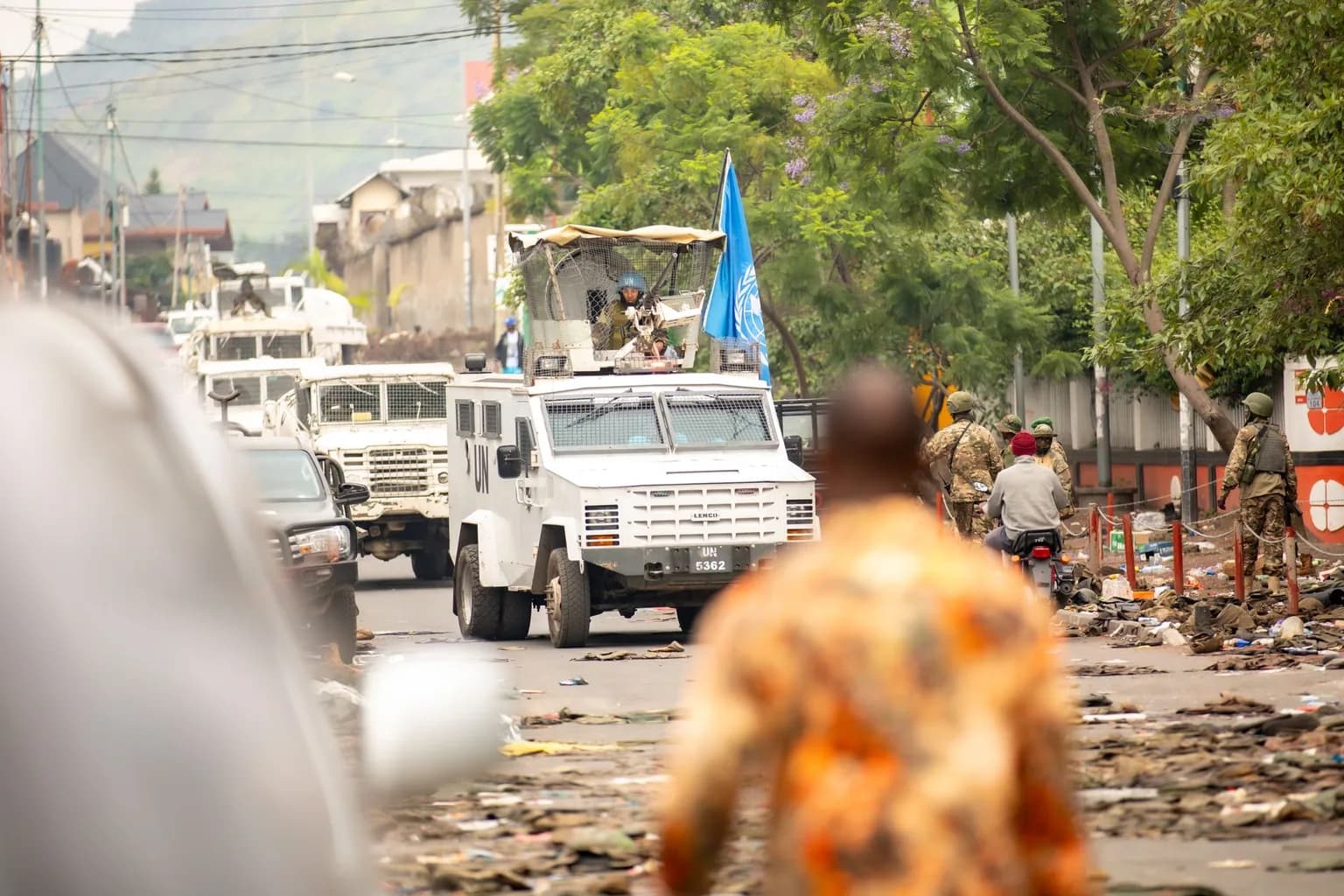 UN peacekeepers on patrol in southern Lebanon