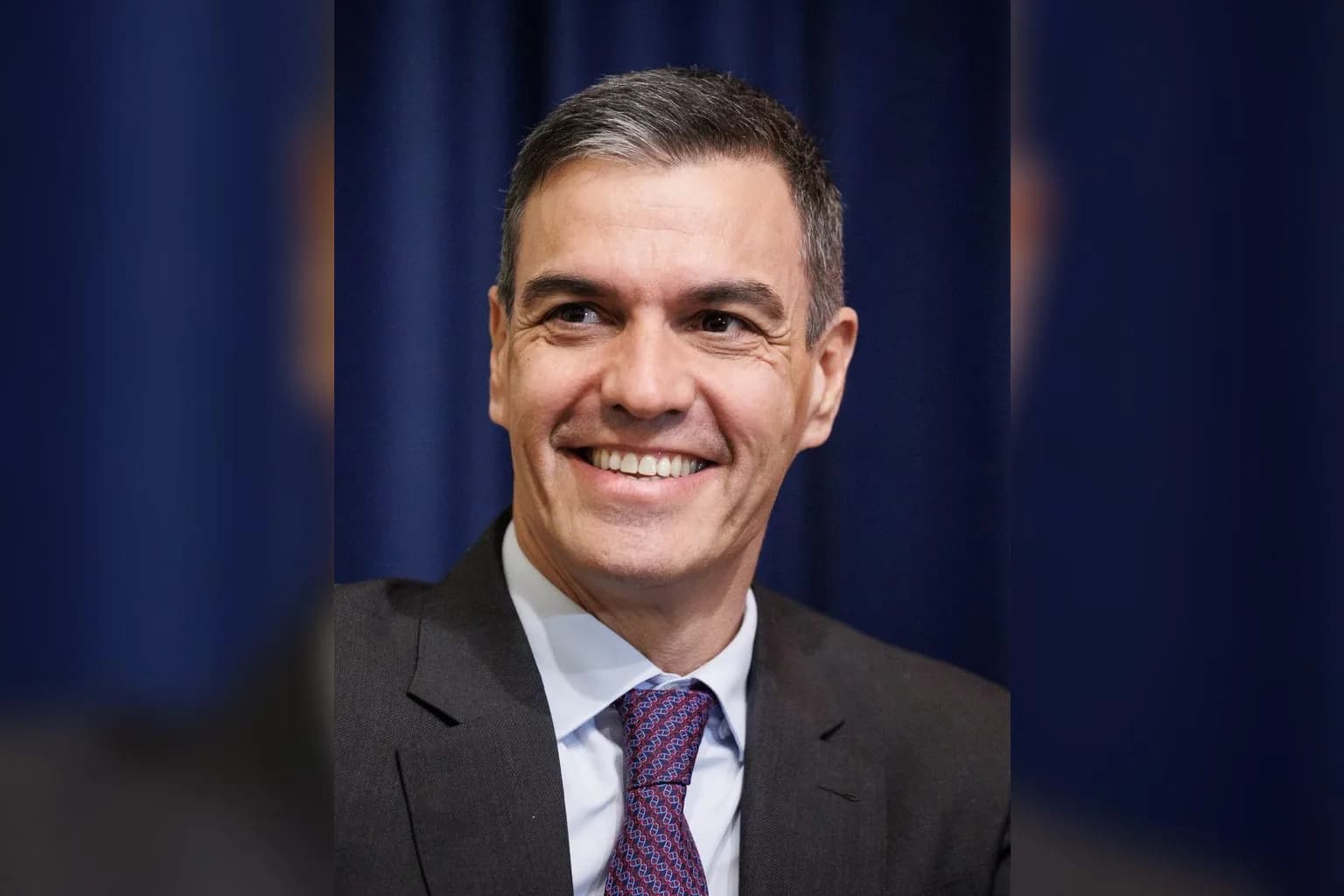 Pedro Sánchez, Spain's prime minister, speaking at a public address