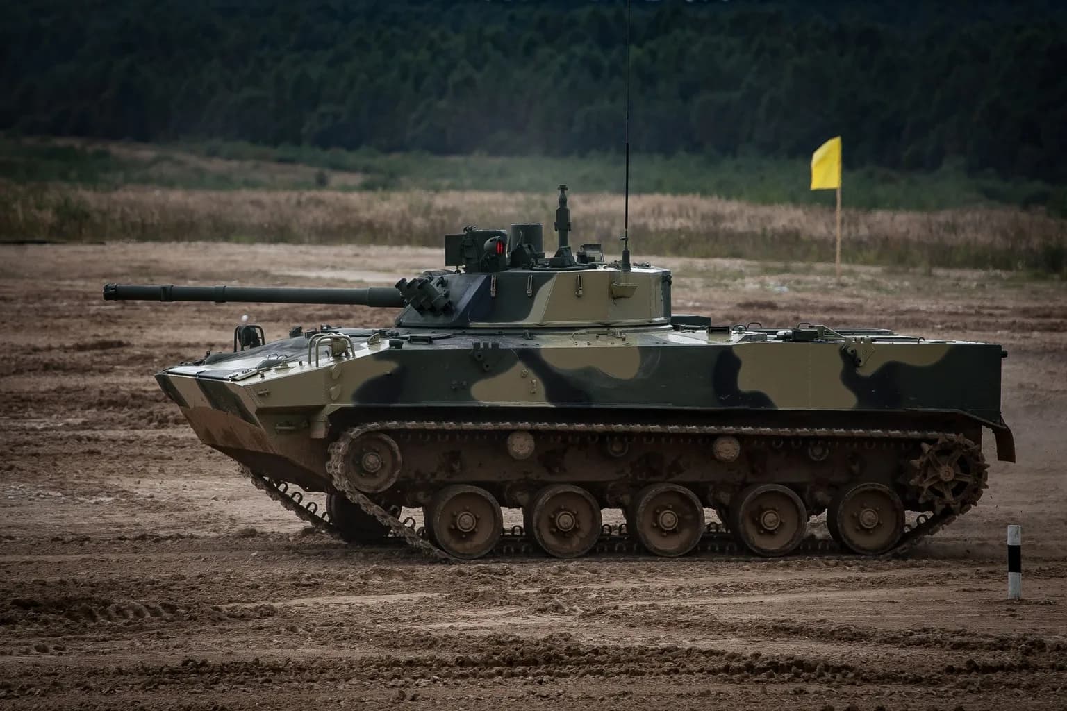 Chinese People's Liberation Army tanks during a military field exercise