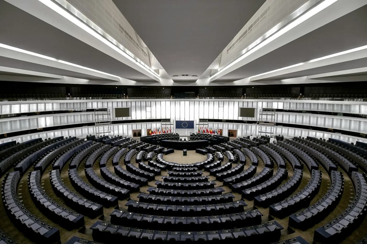 Ursula von der Leyen addressing the European Parliament in Strasbourg
