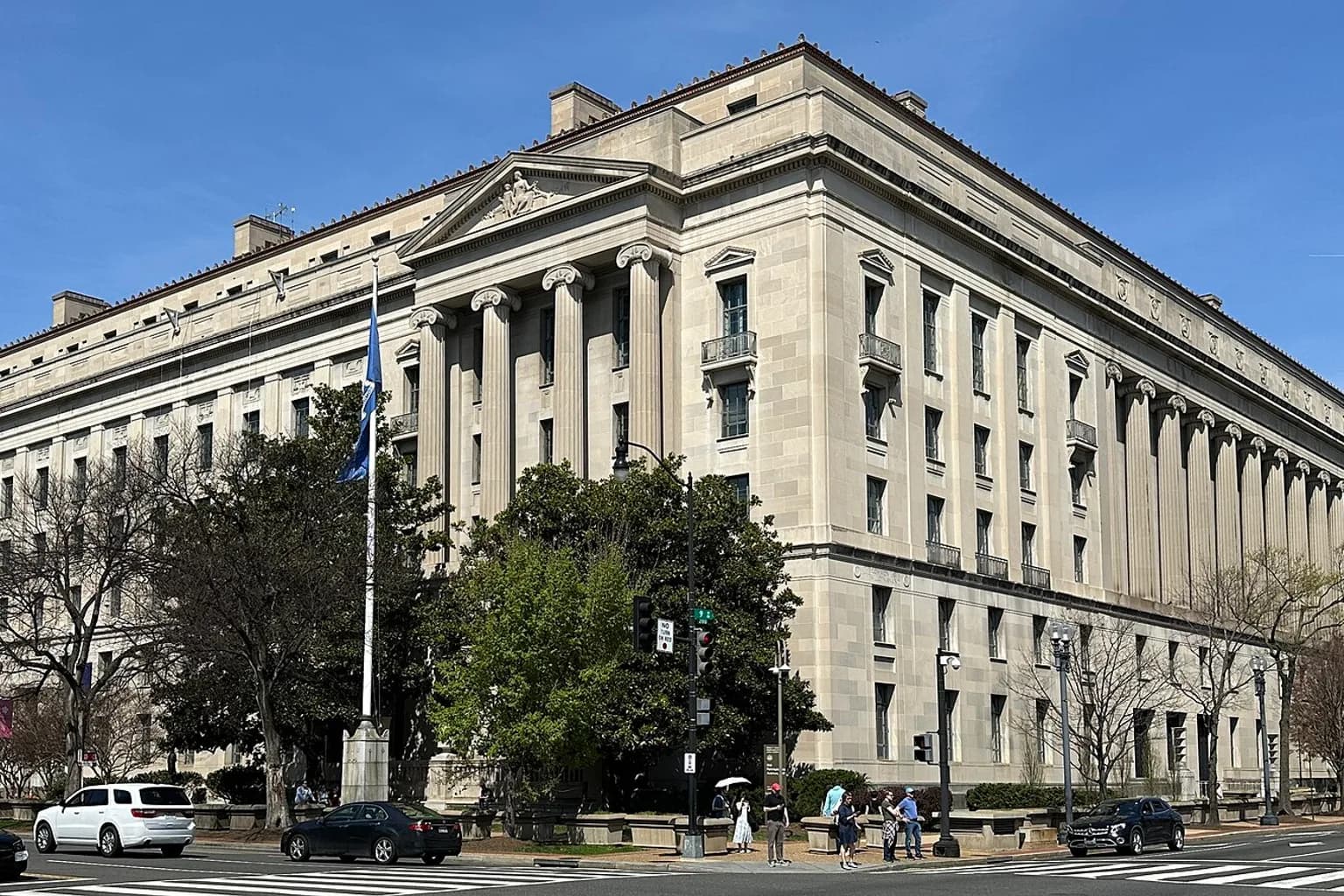 US Department of Justice building exterior