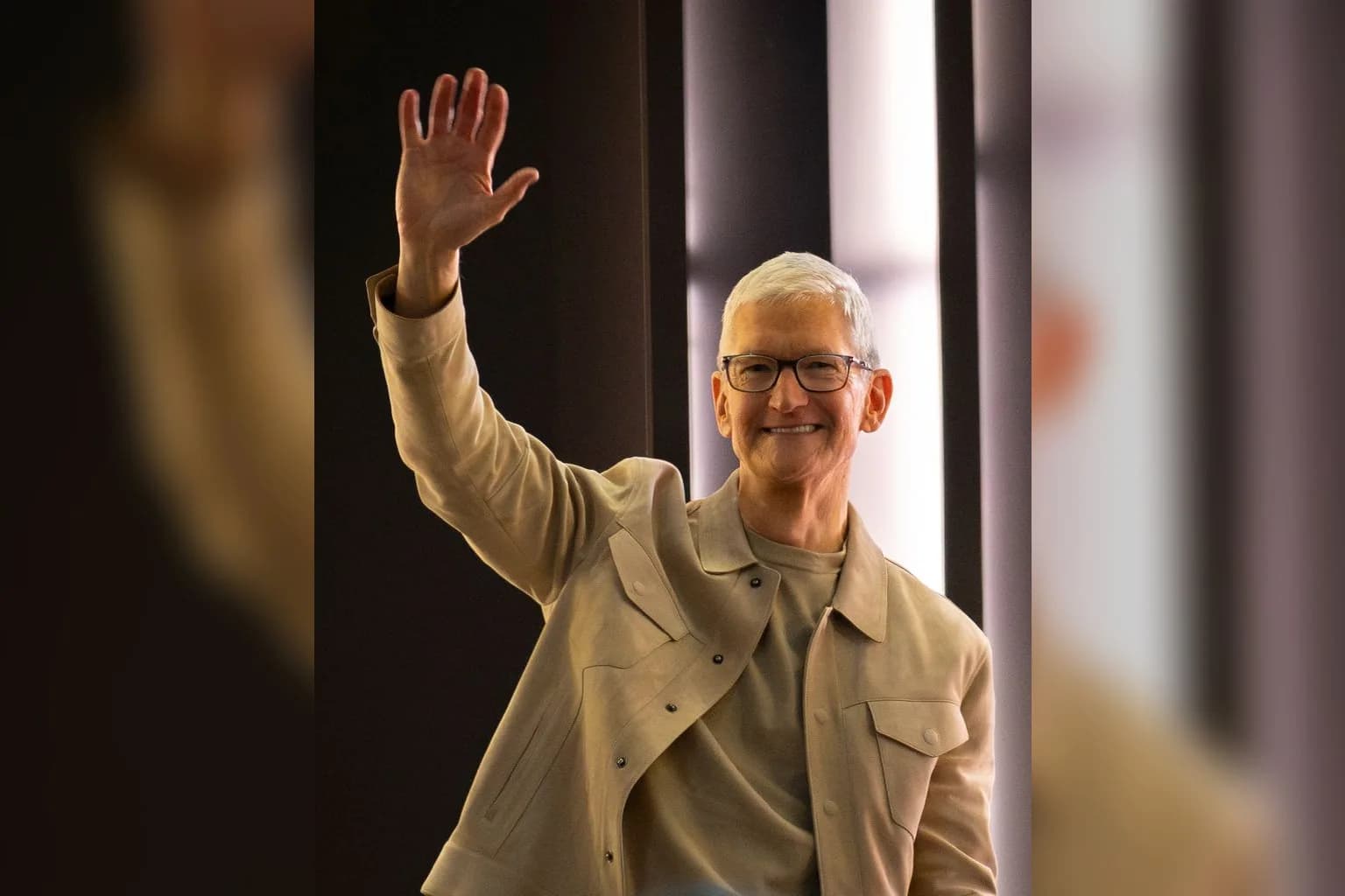 Apple Executive Chair Tim Cook speaking at an Apple event