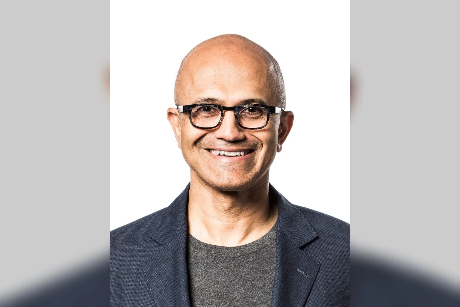 Microsoft CEO Satya Nadella speaking at a public event