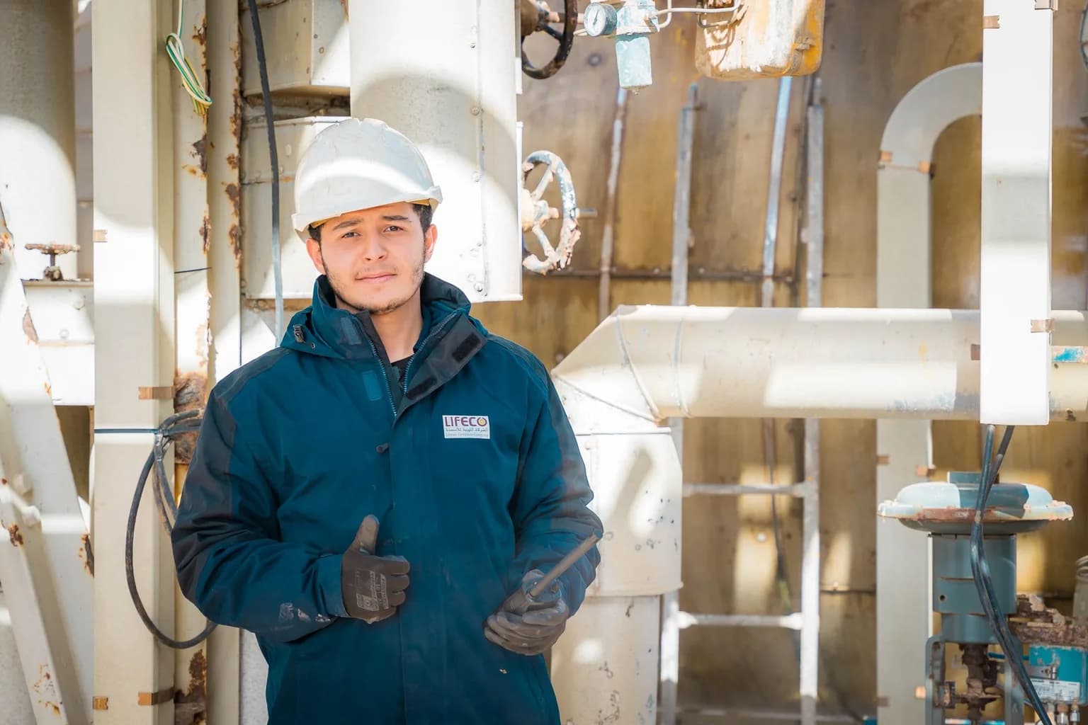 Oil infrastructure at Libya's El Sharara oil field in the southern desert