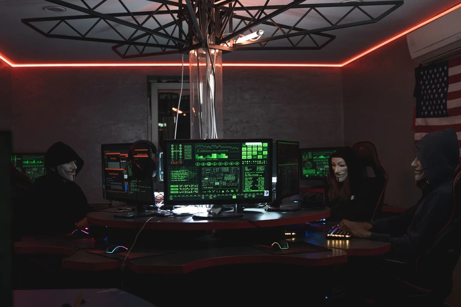 Illustration of a hacker operating in darkness, representing North Korea's WaterPlum cyber campaign targeting job seekers