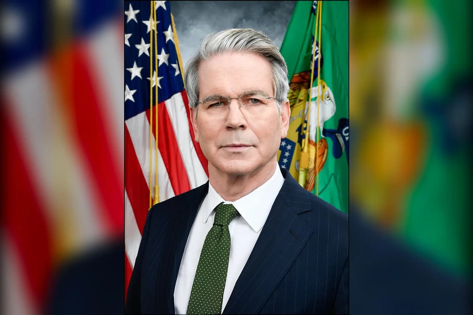US Treasury Secretary Scott Bessent speaks at a press event