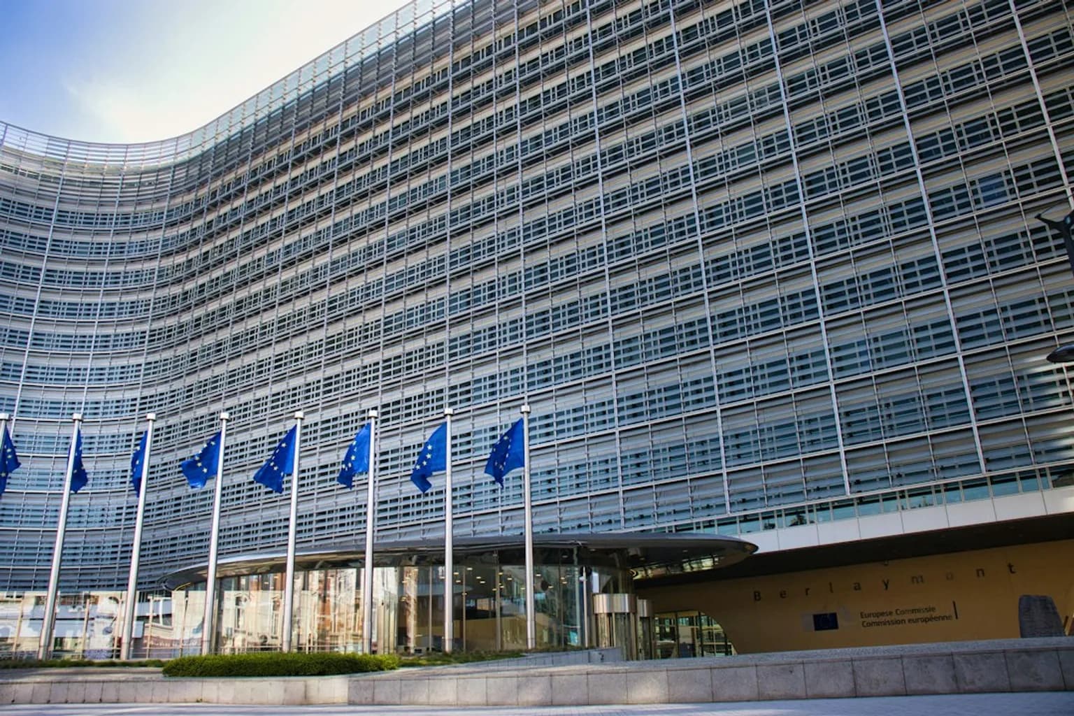 The European Commission's Berlaymont building in Brussels, headquarters of the EU's executive body