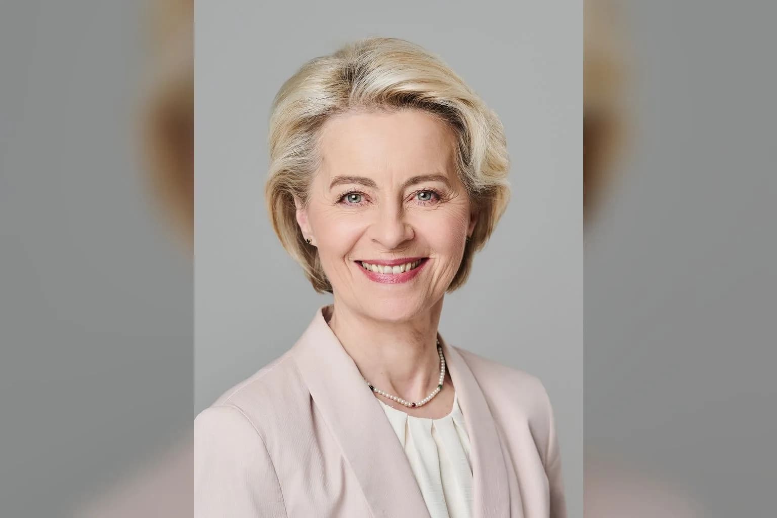 Ursula von der Leyen speaking at a European Council summit in Brussels
