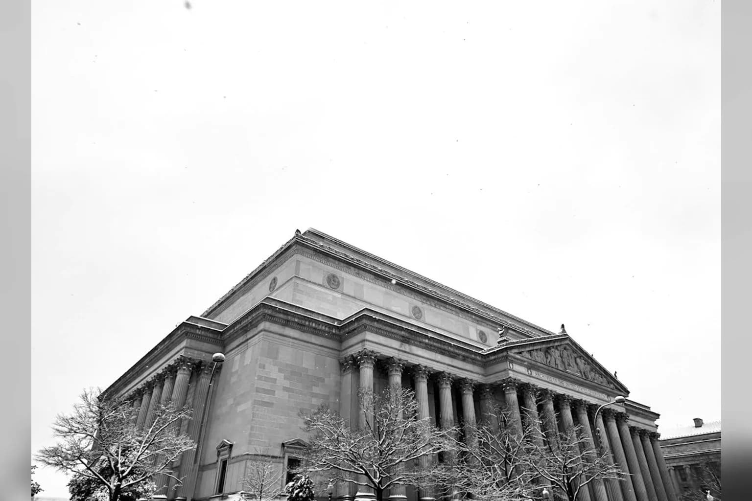 The US Treasury Department building in Washington DC