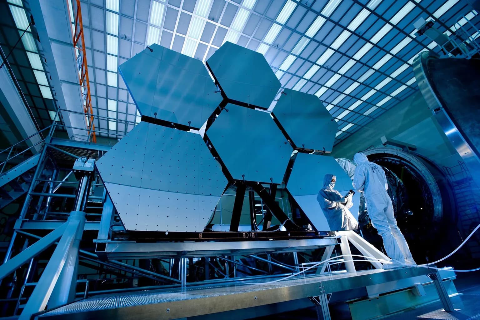 An illustration or photograph of the Nancy Grace Roman Space Telescope in space