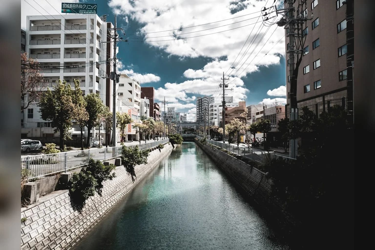 Street scene in Naha, Okinawa, Japan