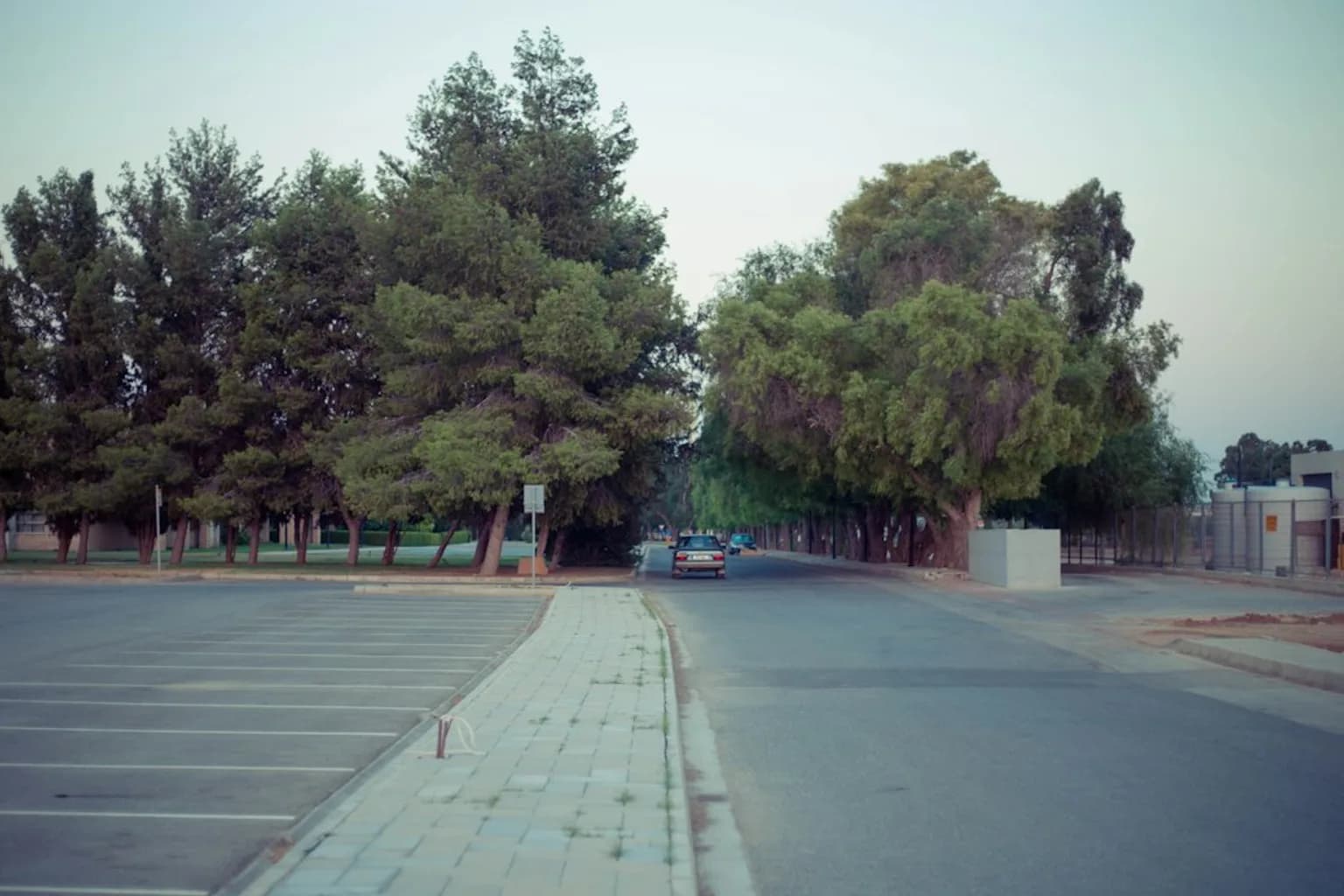 The UN-patrolled Green Line buffer zone dividing Nicosia, Cyprus, between the Republic of Cyprus and the Turkish-controlled north