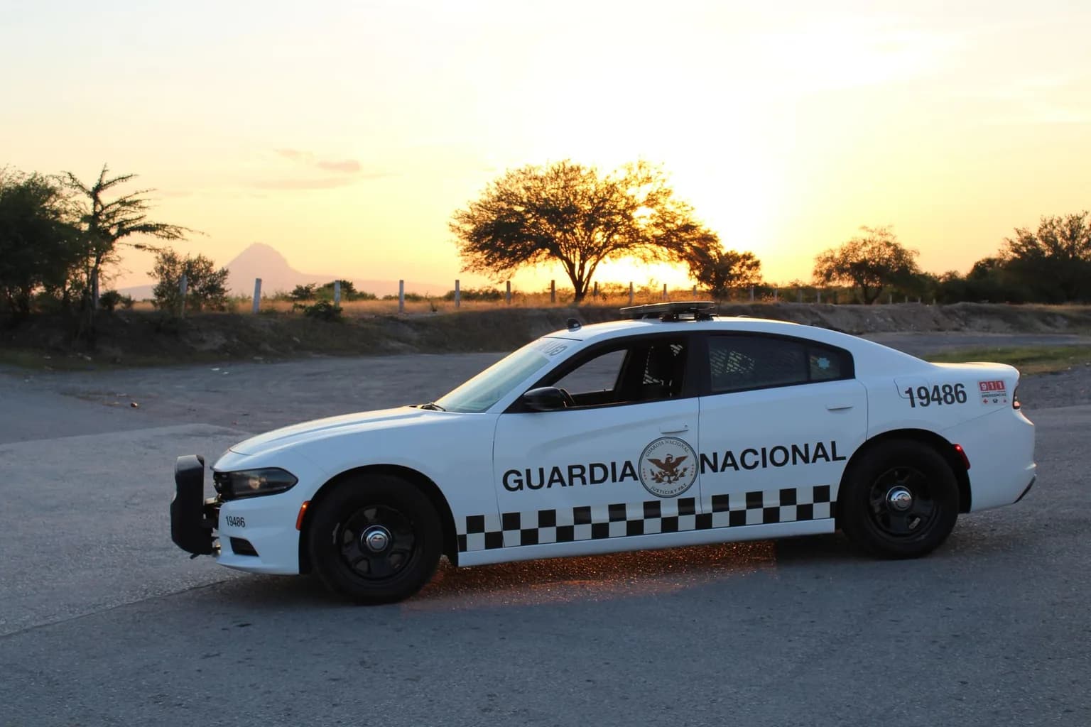 Police and emergency services outside a school in Torreón, Coahuila, Mexico