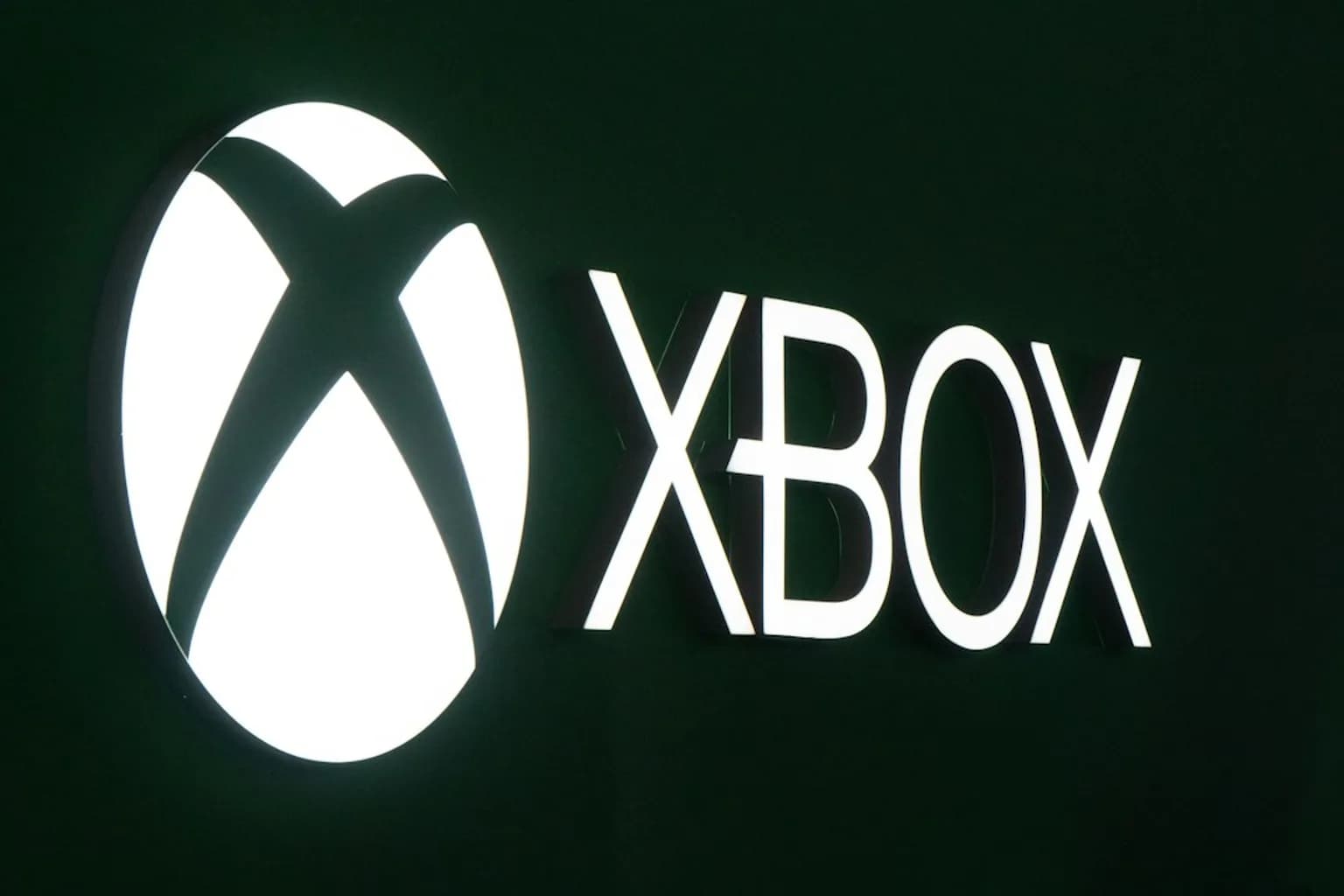 The Xbox logo on a green background