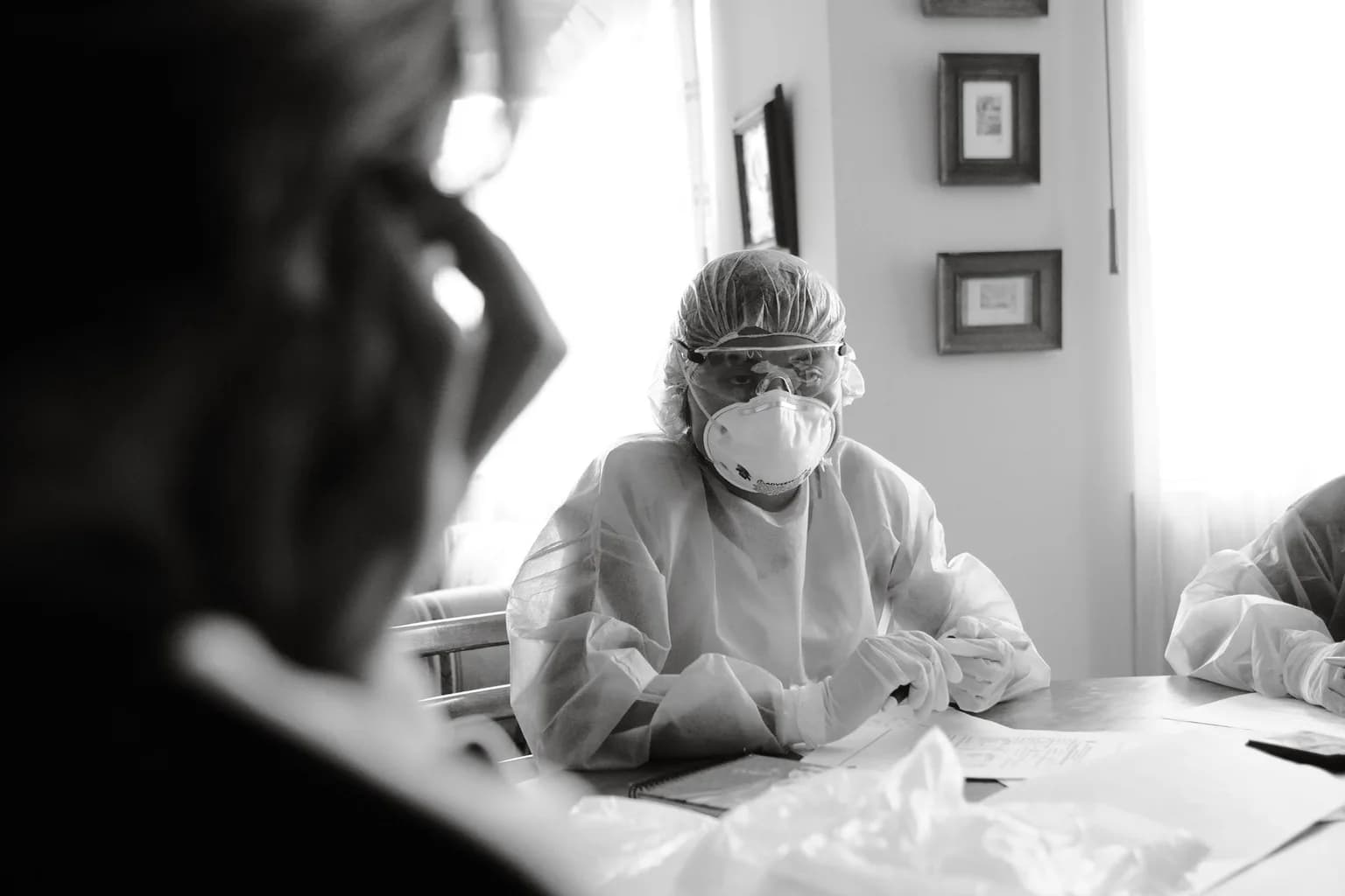 Health workers in protective equipment respond to the Ebola outbreak in the Democratic Republic of Congo