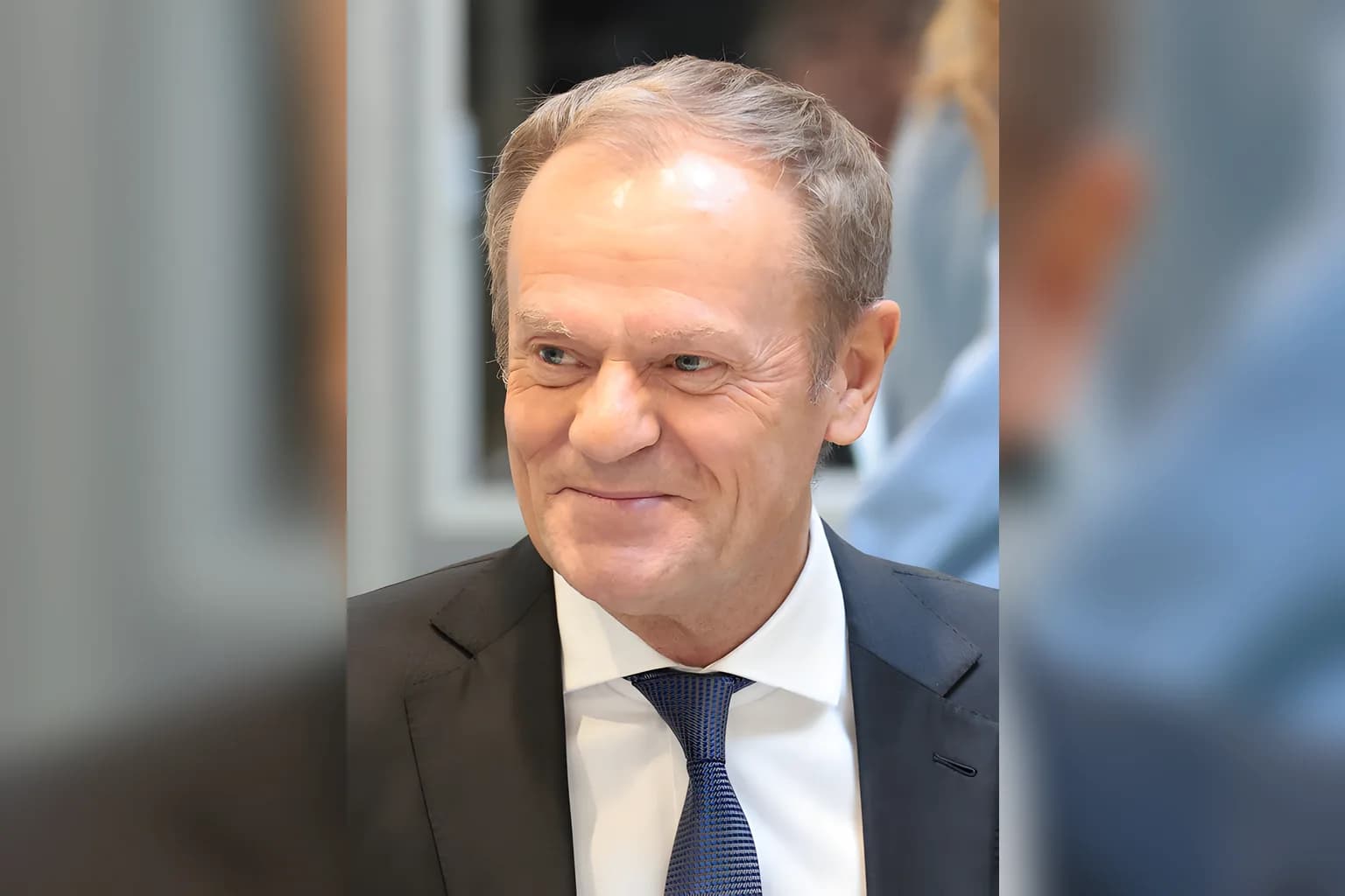 Polish Prime Minister Donald Tusk speaking at the Sejm in Warsaw