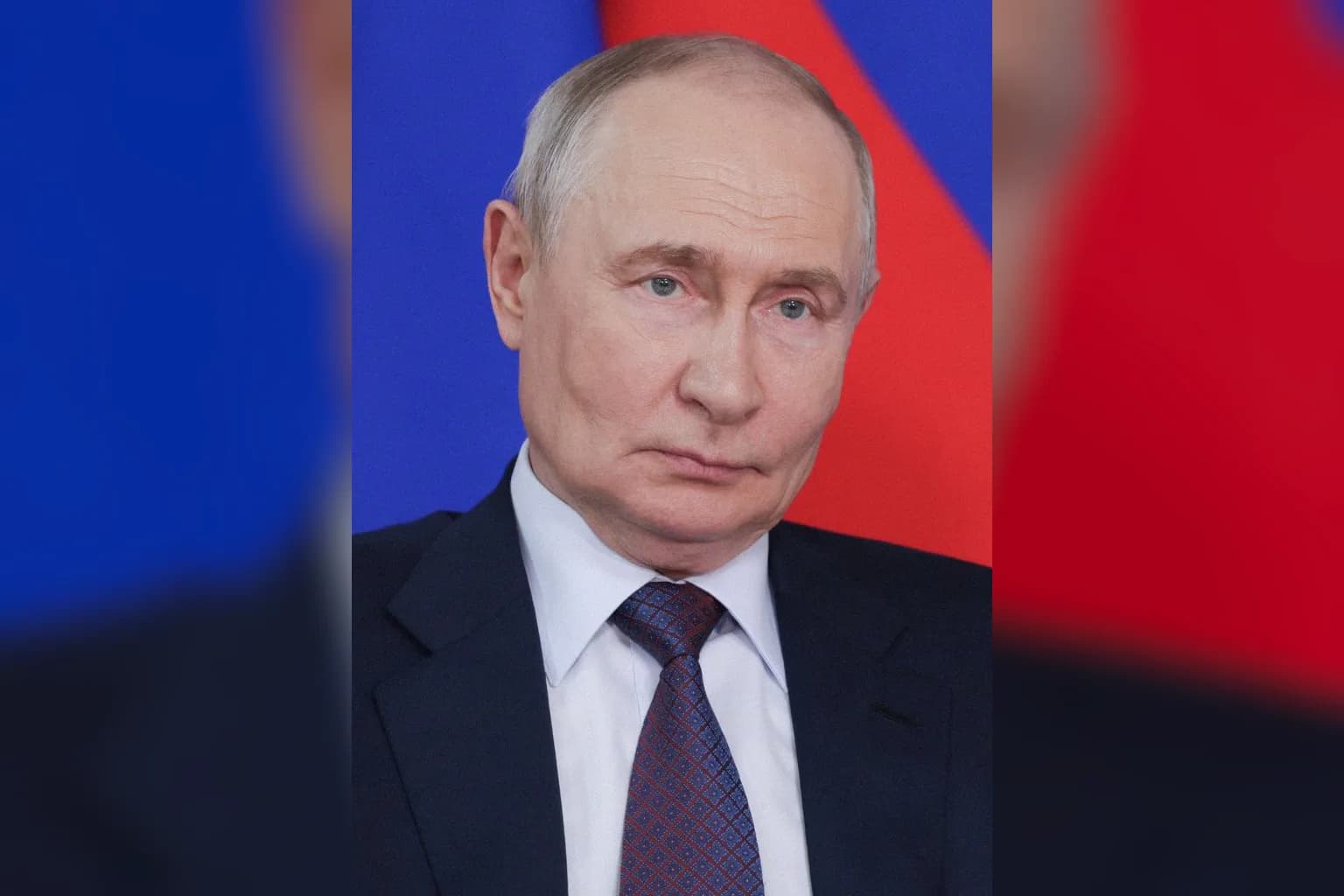 Vladimir Putin speaking at a formal address