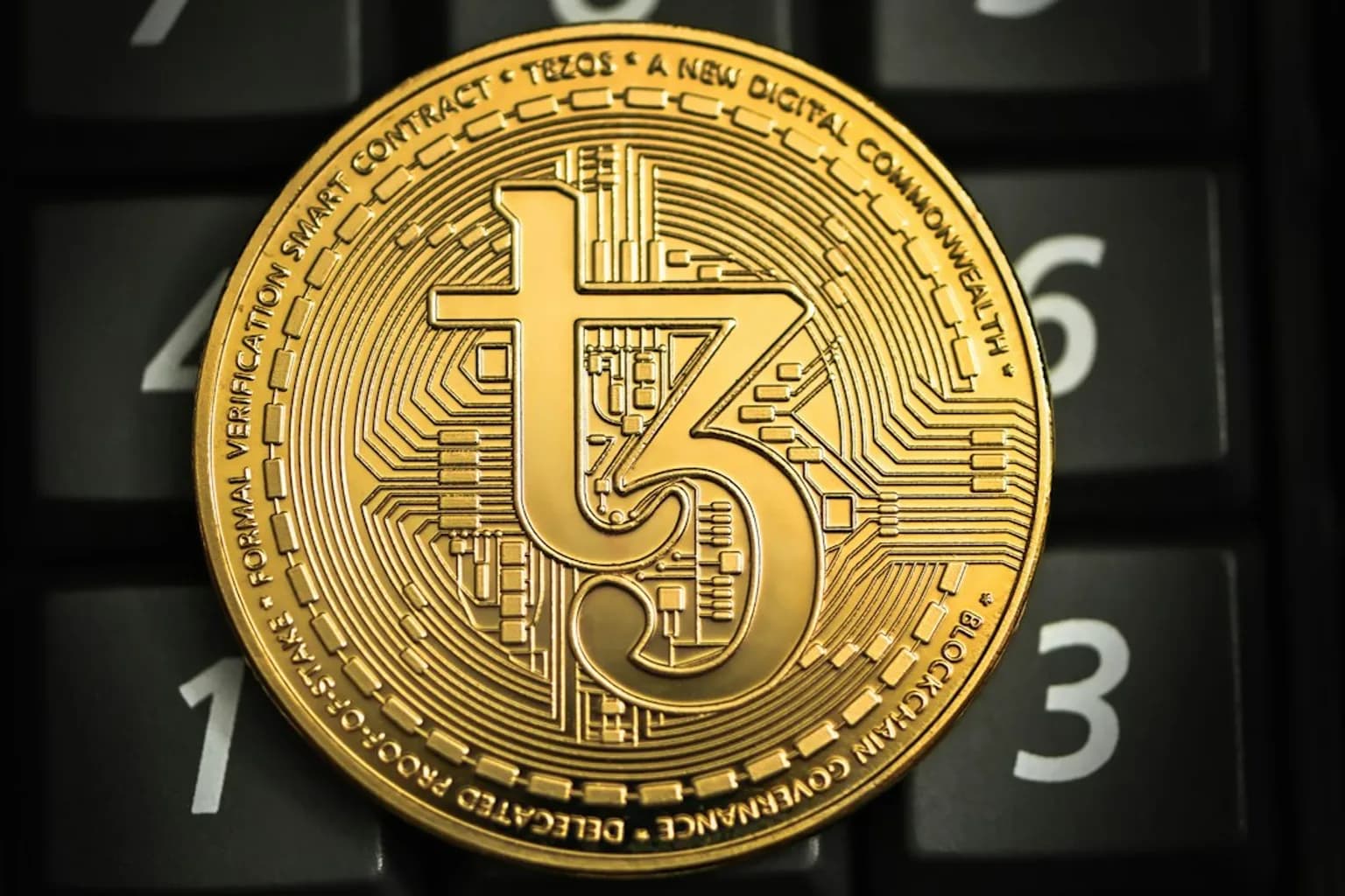 Tether USDT logo on a digital screen