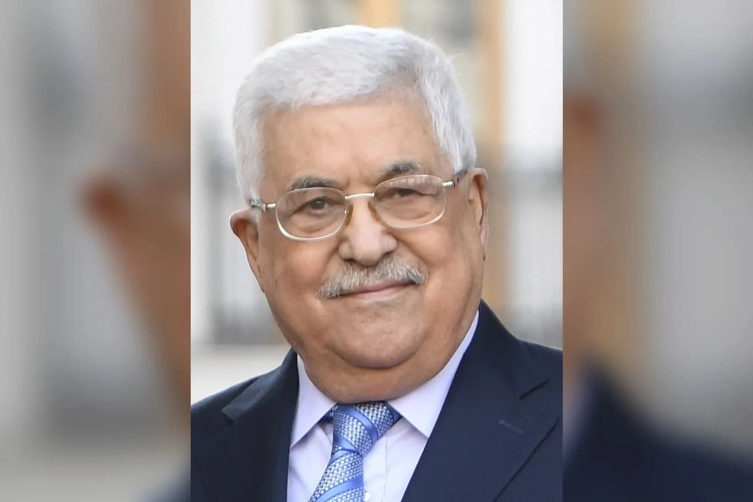 Palestinian Authority President Mahmoud Abbas at a public address