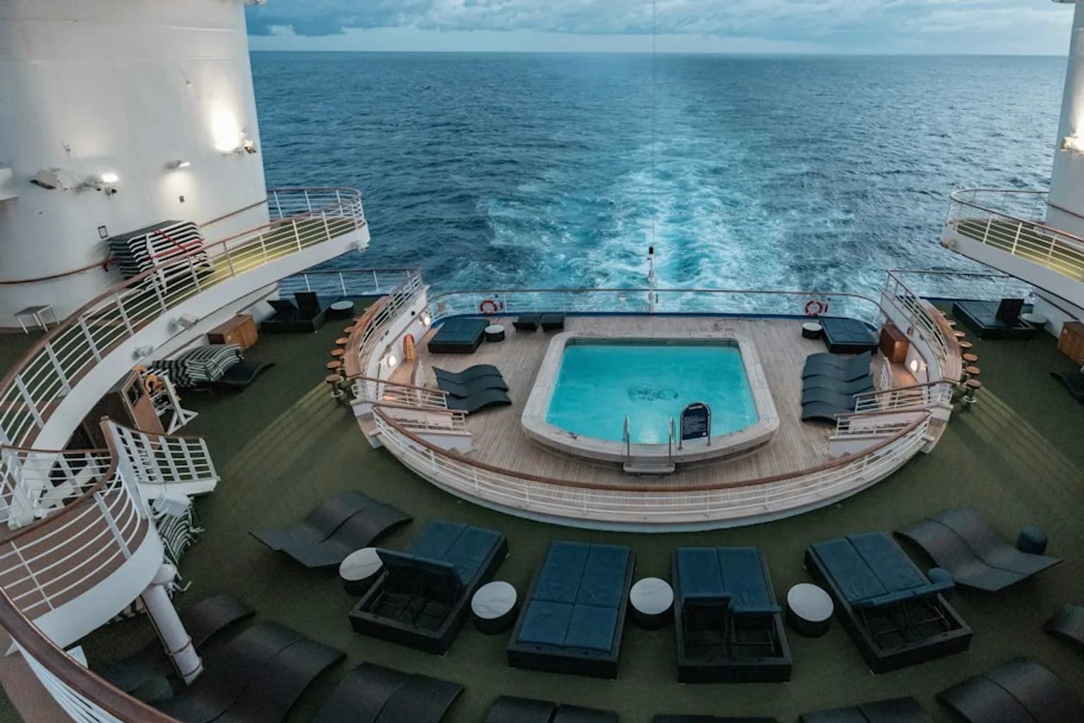 The cruise ship Odyssey of the Seas at sea