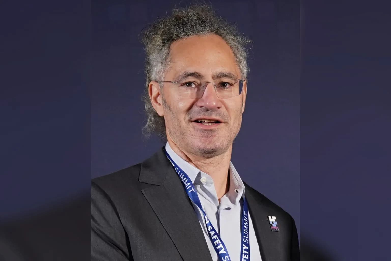 Alex Karp, chief executive of Palantir Technologies, speaking at a public event