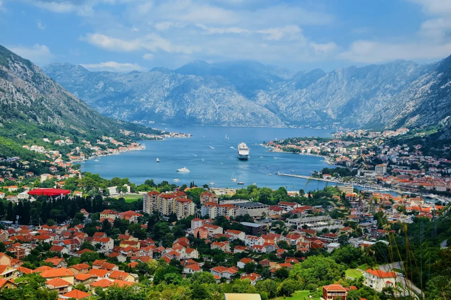 The old town of Kotor, Montenegro, where Amir Barati was arrested by Montenegrin police and Interpol