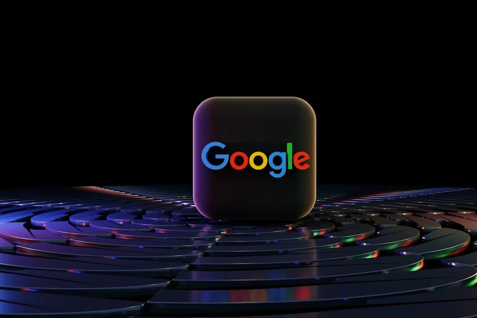 Google Play Store logo on a smartphone screen