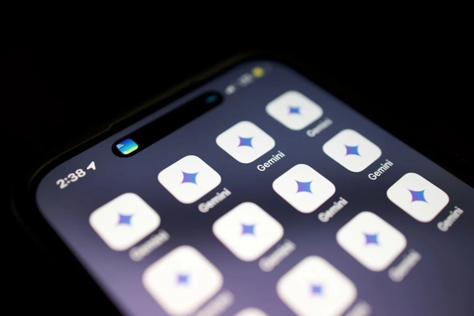 Google Gemini logo on a screen