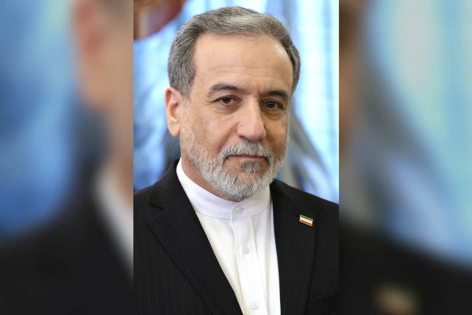 Iranian Foreign Minister Abbas Araghchi speaking at a diplomatic event