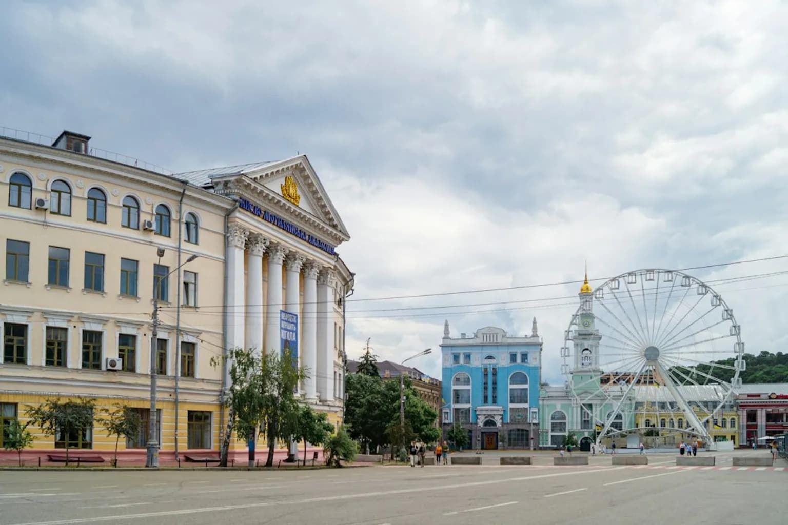Exterior of the Verkhovna Rada, Ukraine's parliament building in Kyiv