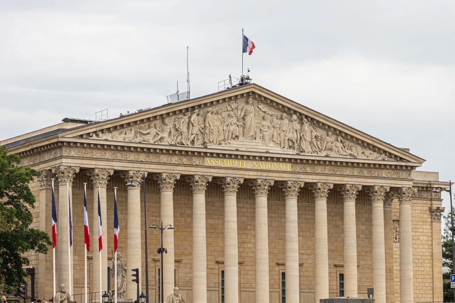The Assemblée Nationale building in Paris, seat of the French parliament