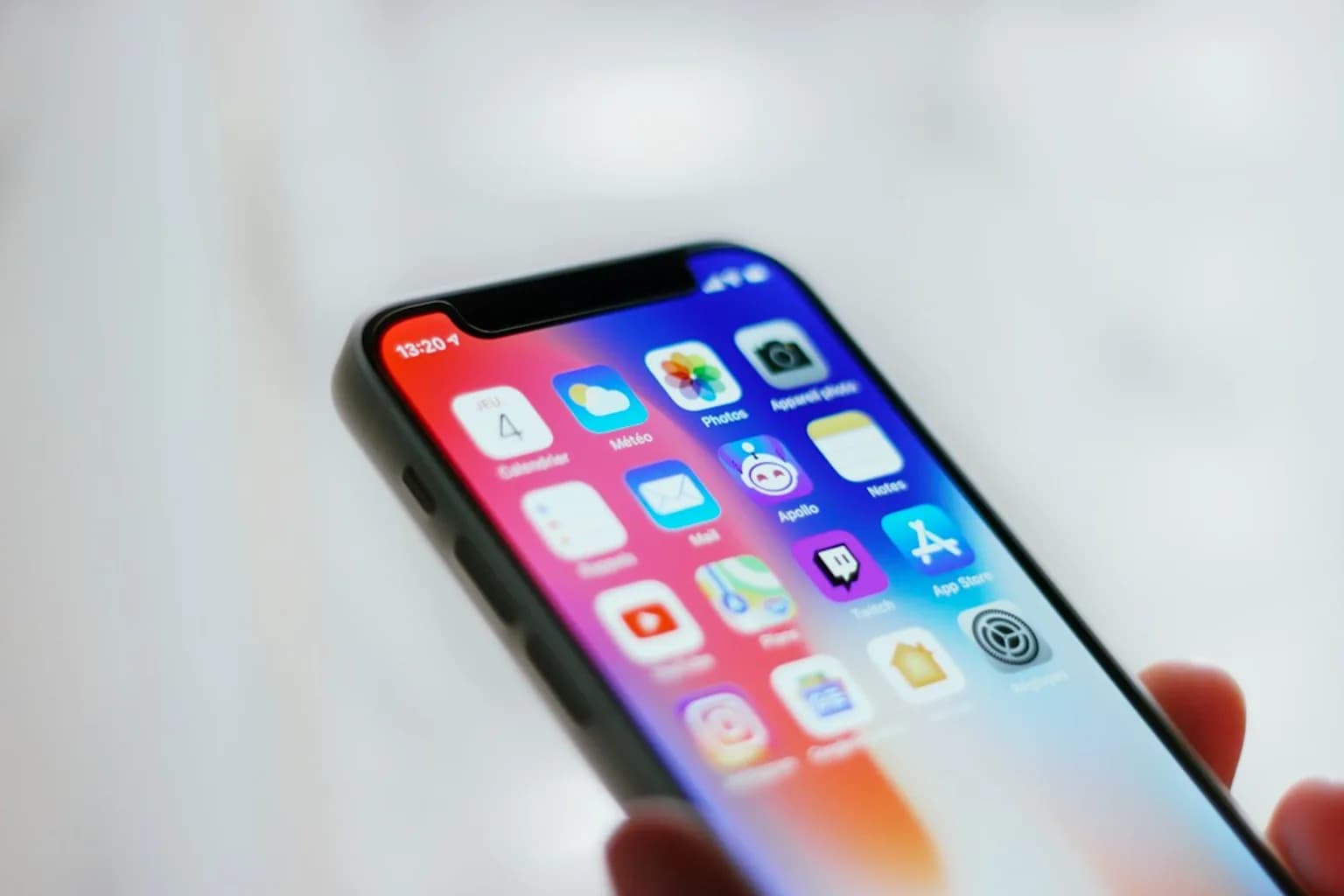An iPhone displaying the Safari browser interface