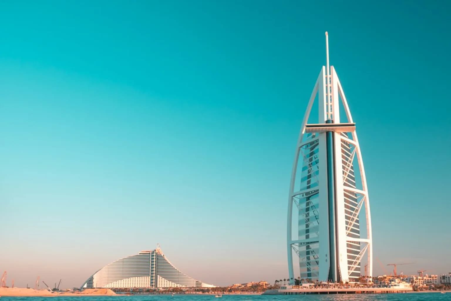 The container ship Dubai Tower at sea