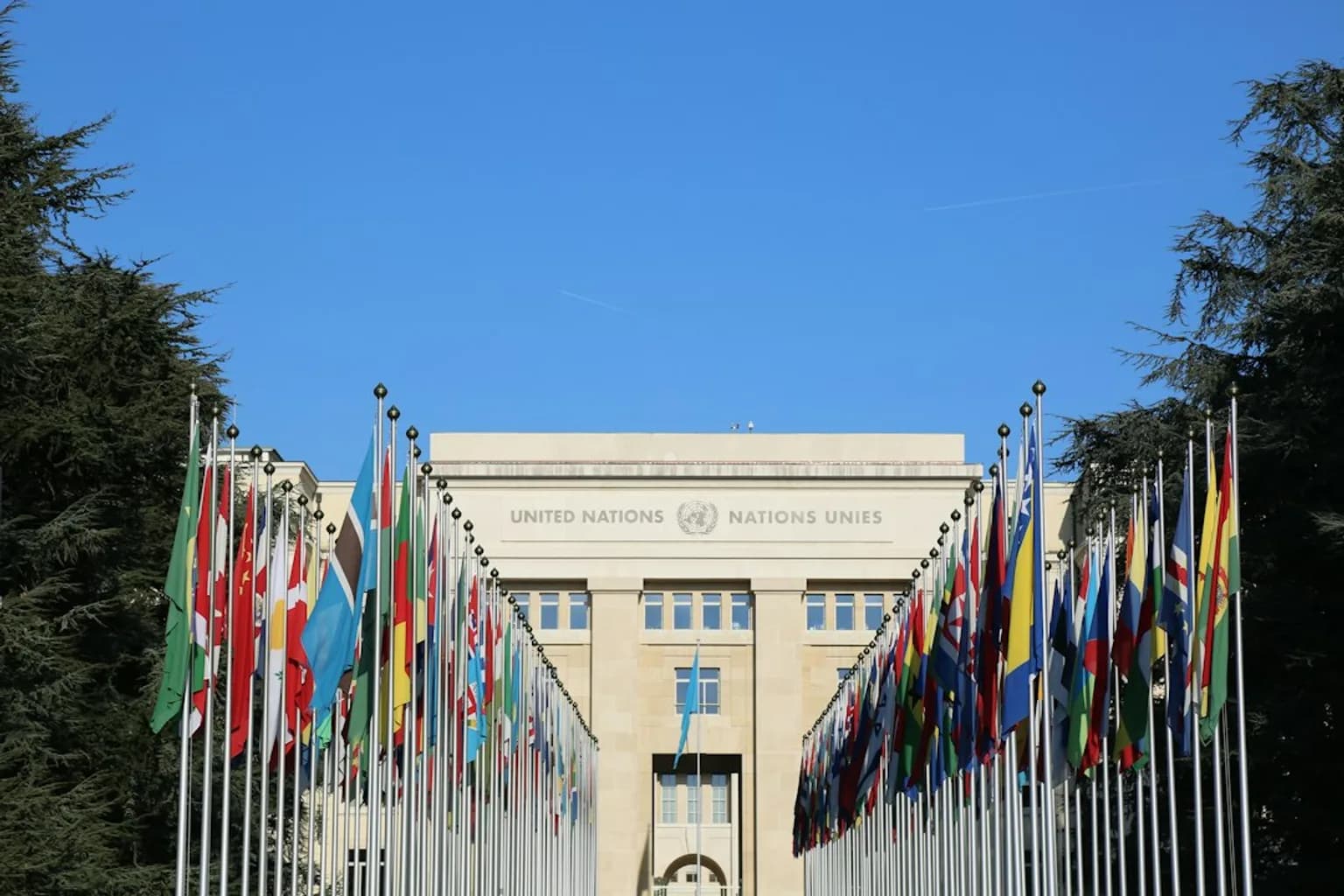 The World Health Organization headquarters building in Geneva, Switzerland