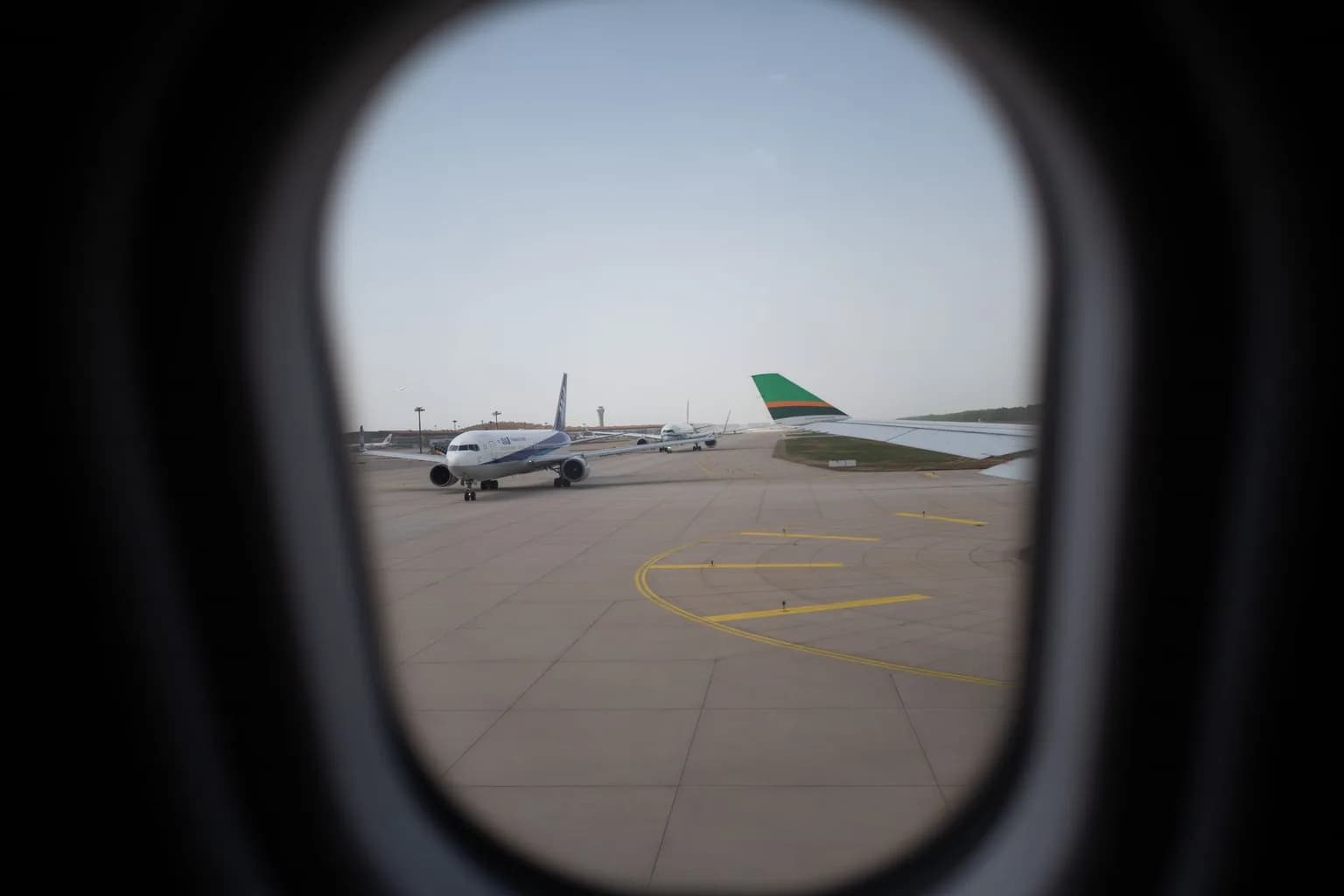 Aerial or terminal view of Najaf International Airport in Iraq