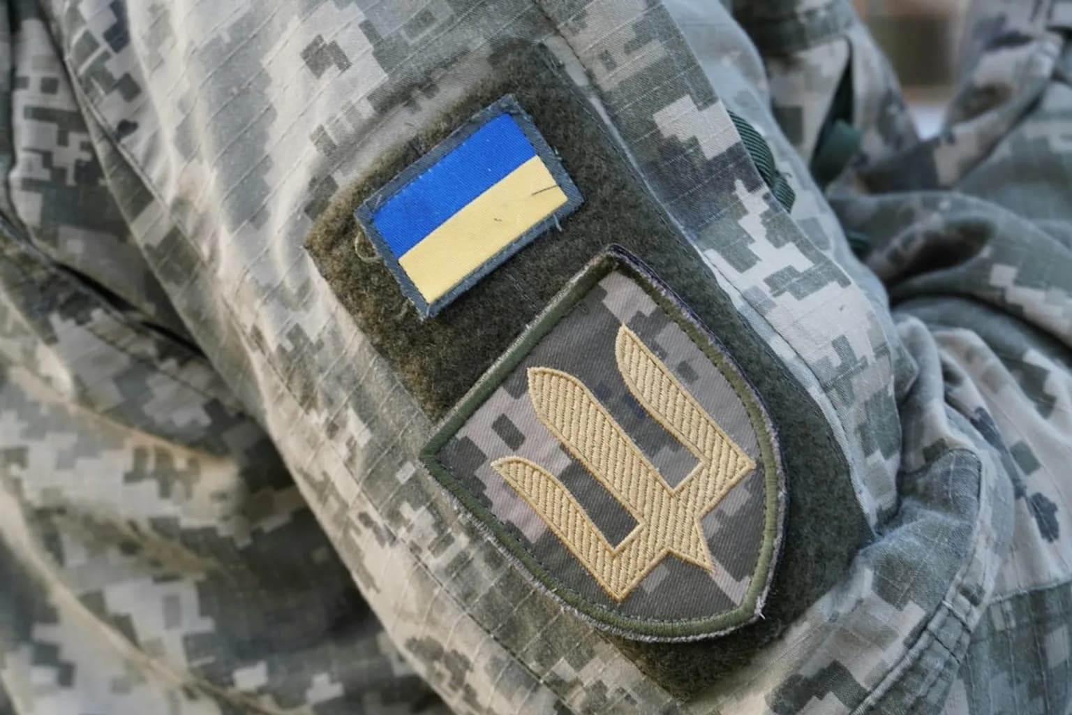 A Ukrainian prisoner of war in captivity