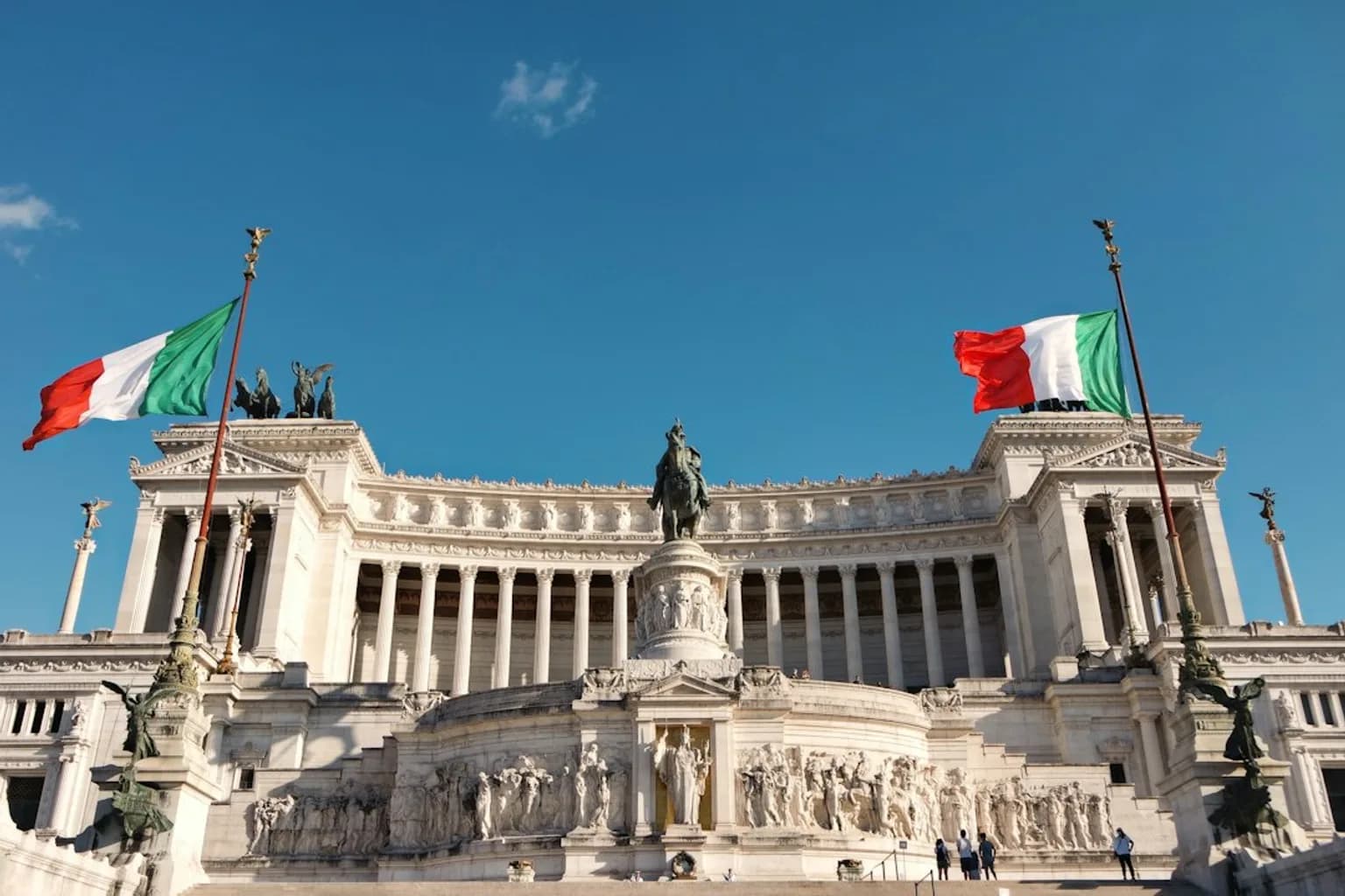 The Italian parliament building in Rome, seat of the government facing rising debt costs