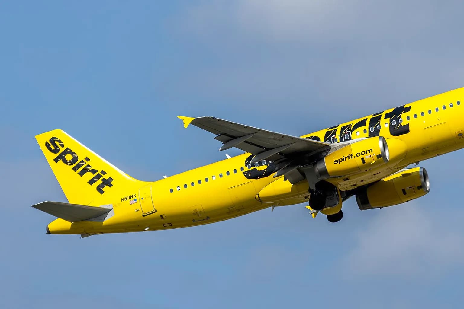 A Spirit Airlines aircraft on the tarmac