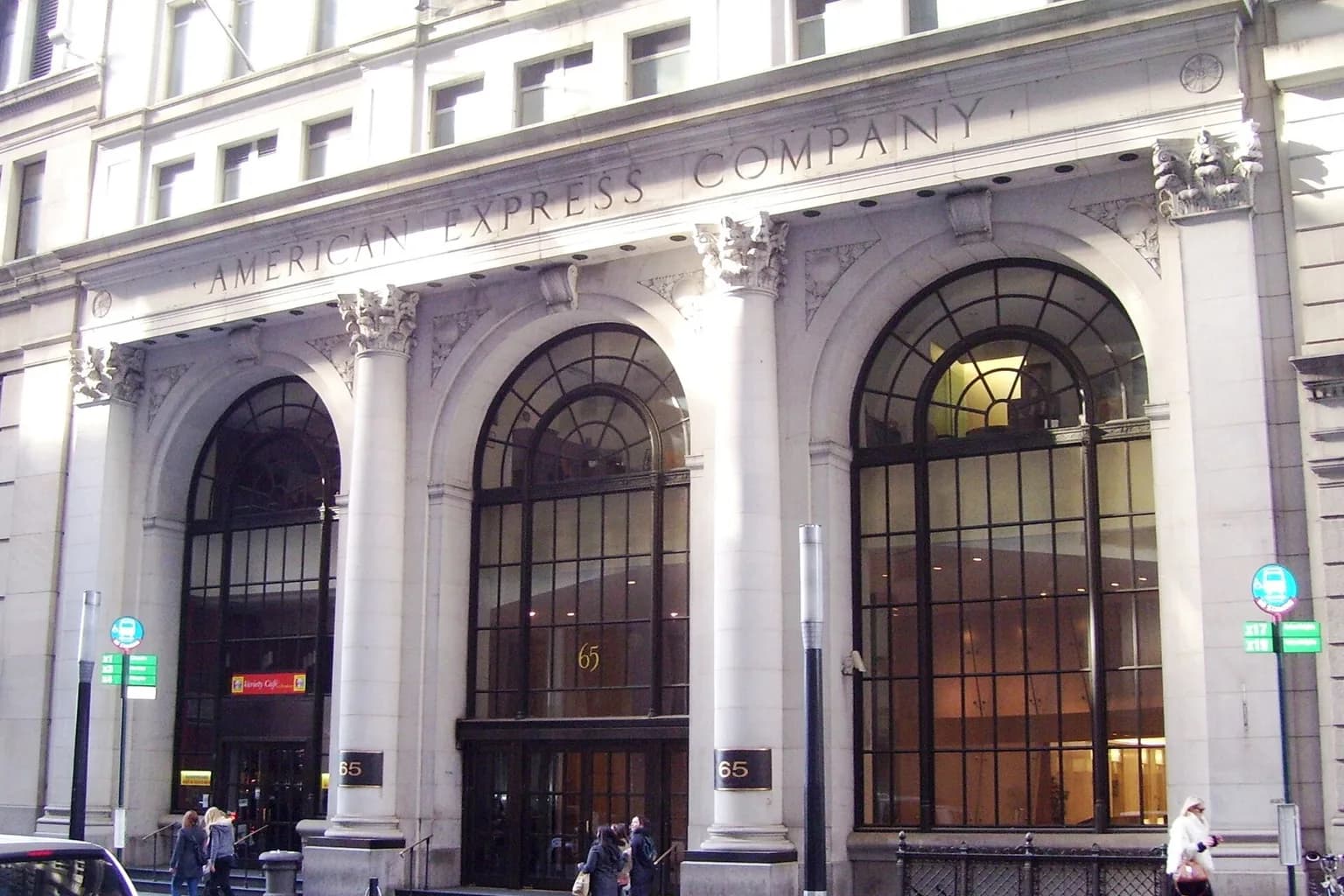 American Express logo or signage