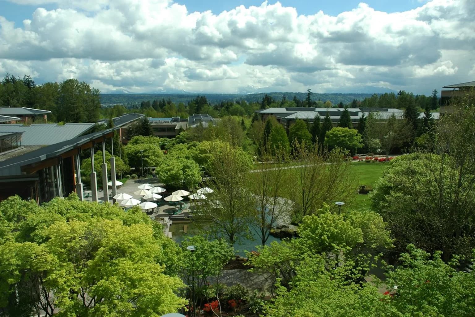 Microsoft headquarters building on the Redmond campus